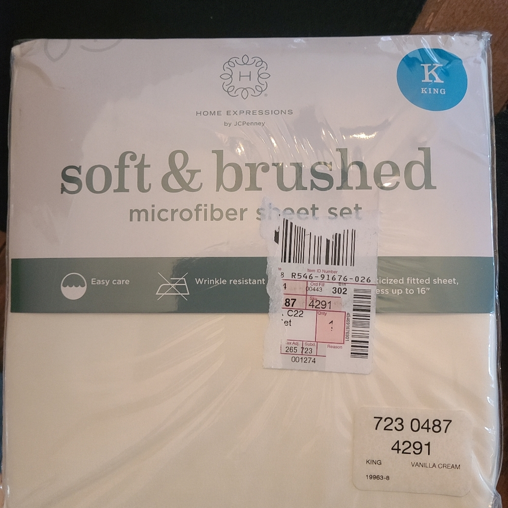 New King size Microfiber Sheet Set